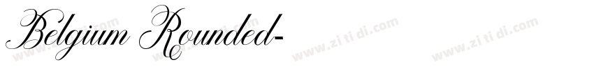 Belgium Rounded字体转换
